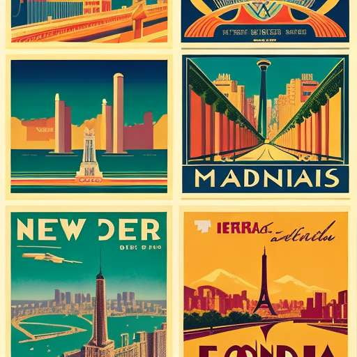 Retro Travel Posters - Customizable Midjourney Prompts – Socialdraft