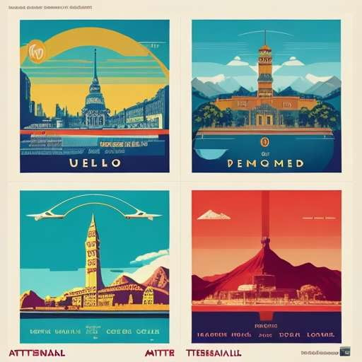 Midjourney Vintage Travel Posters for Unique Home Decor