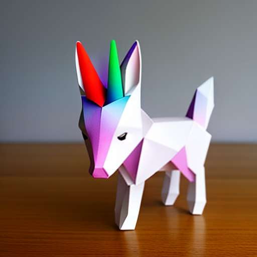 Unicorn Kusudama Origami Midjourney Prompt - Customizable Paper Craft ...