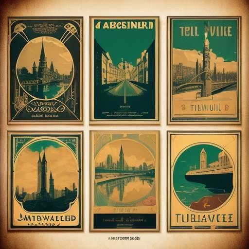 Midjourney Vintage Travel Posters for Unique Home Decor