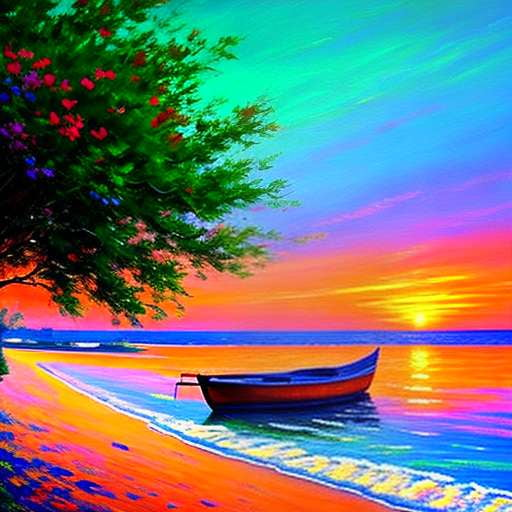 Beach Boat Midjourney Prompt: Create Stunning Seaside Artwork - Socialdraft