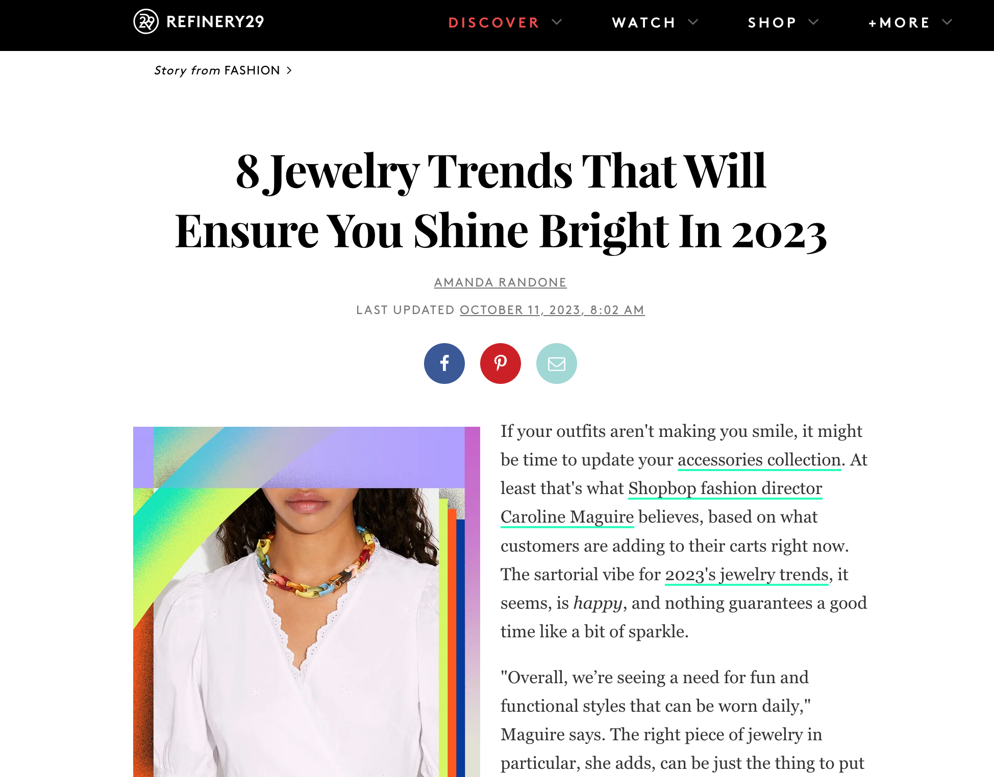 The 6 jewelry trends to remember from Fashion Week Spring-Summer 2023 |  Vogue France