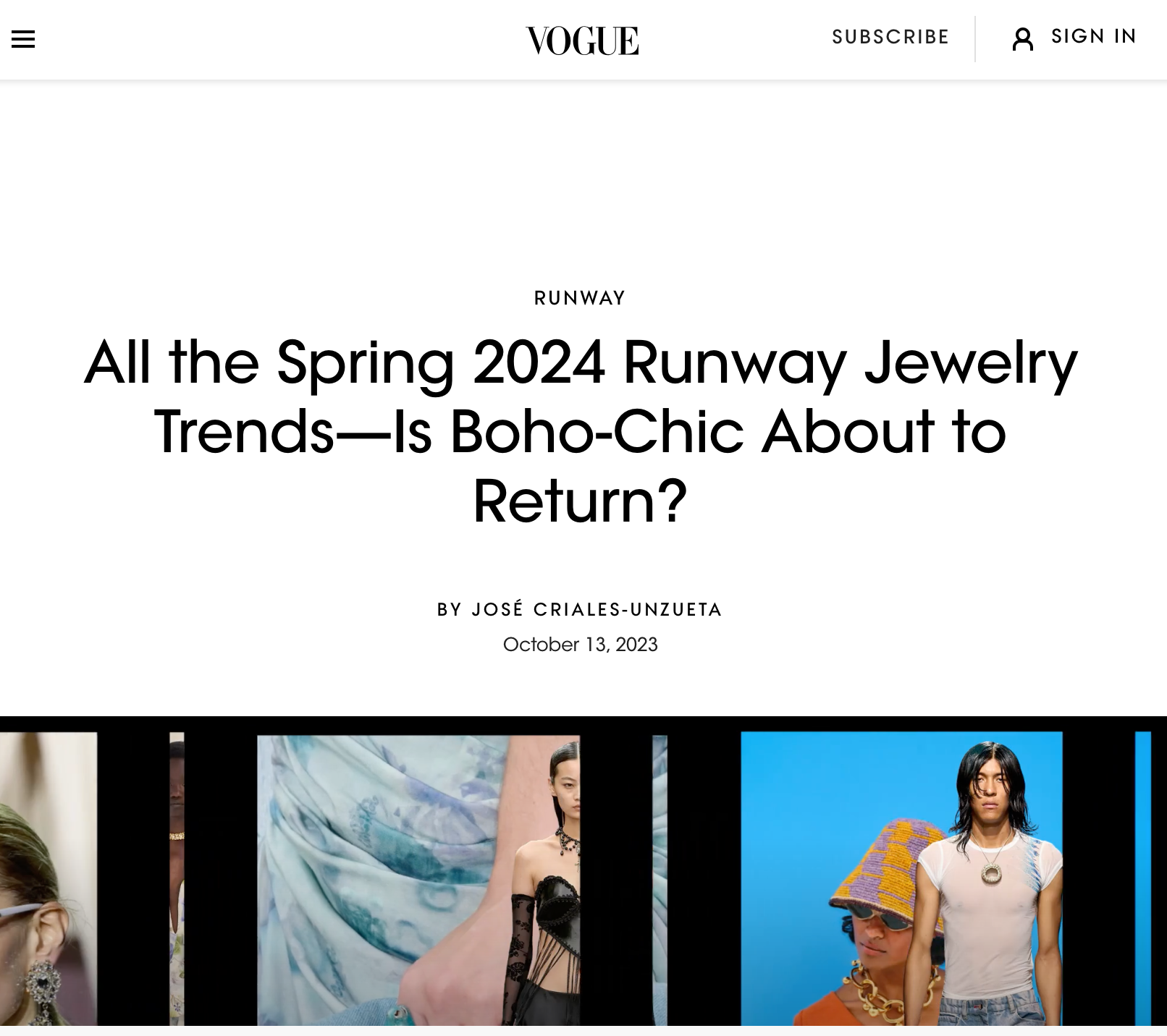 Vogue Jewelry Trends 2024
