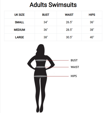 SIZE CHARTS – Match Me Swimwear