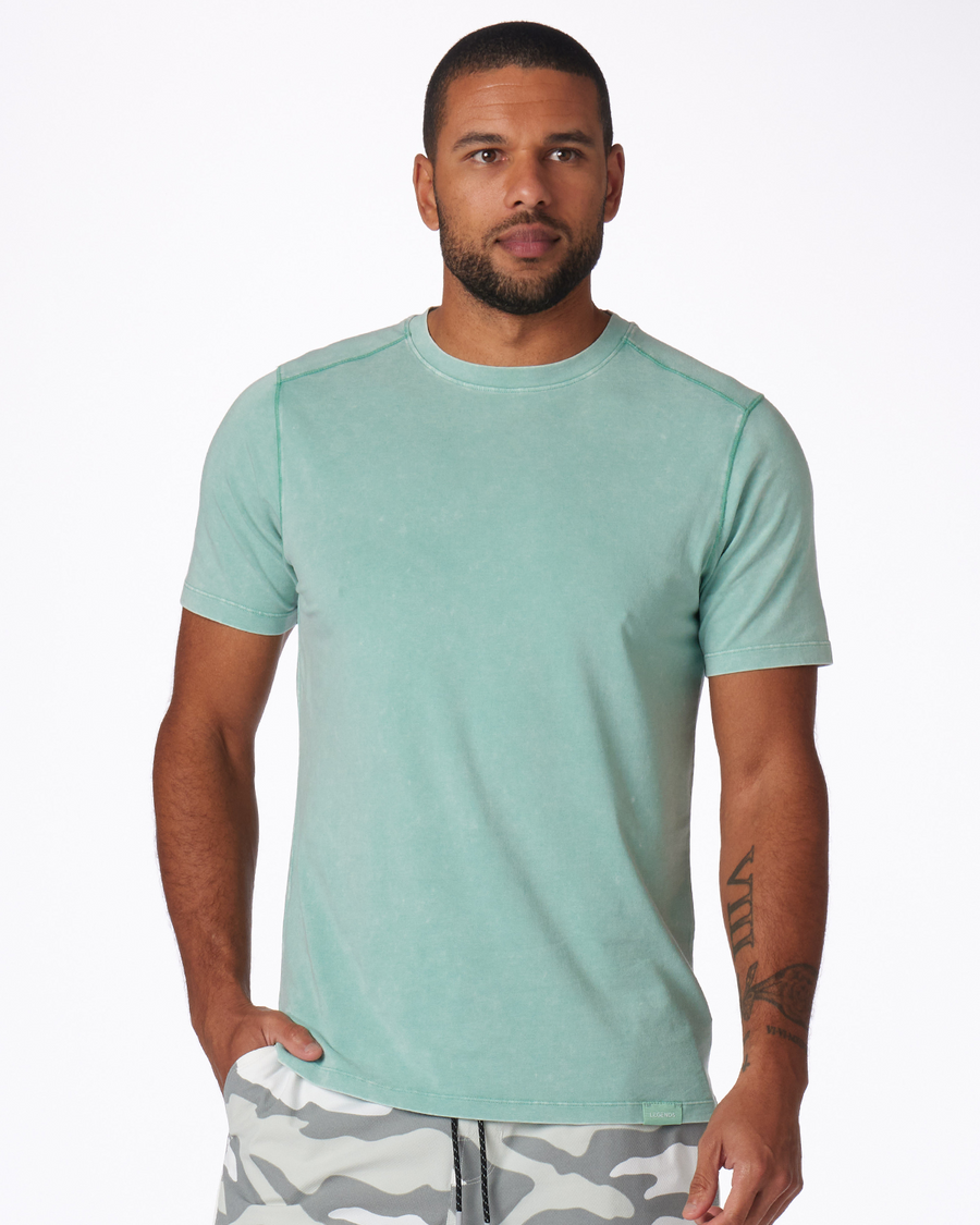 Aviation Tee Washed Pale Green