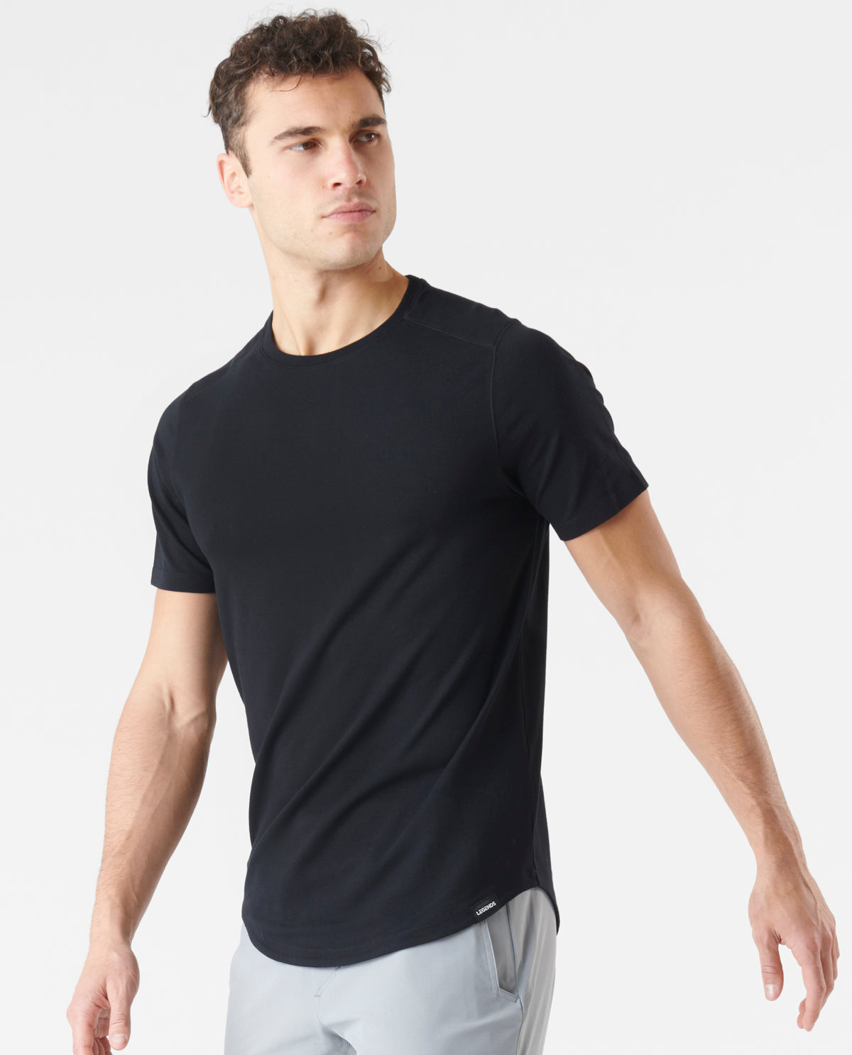 Aviation Tee Curved Hem Nightshadow – Legends