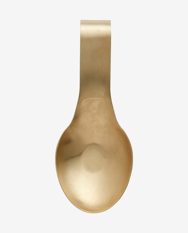 GOLDIES pasta spoon, matt gold