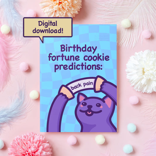 Digital Birthday Card Downloadable Happy Birthday Card Printable Birthday  Card