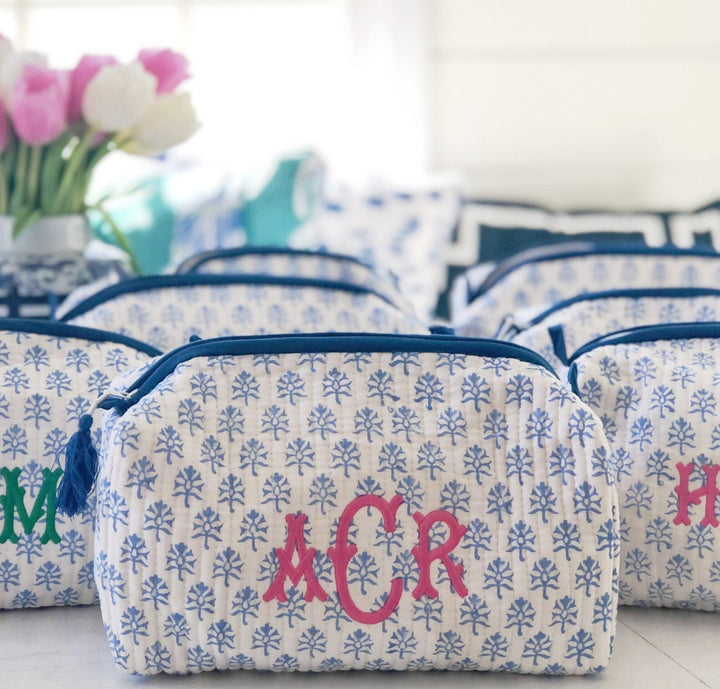 CANVAS ZIPPER POUCH – The Monogram Corner