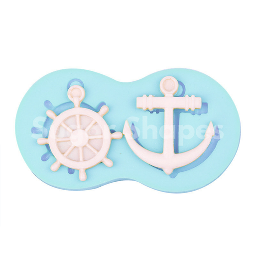 SILICONE MOULD NAUTICAL ASSORTED 2PC