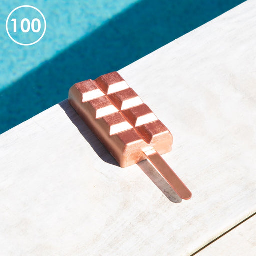 ACRYLIC POPSICLE STICKS ROSE GOLD 25PC — Cakers Warehouse