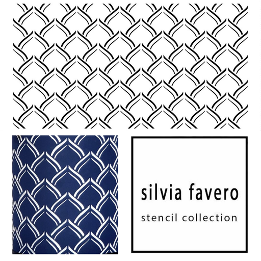 SILVIA FAVERO XL CAKE STENCIL WISTERIA — Cakers Warehouse