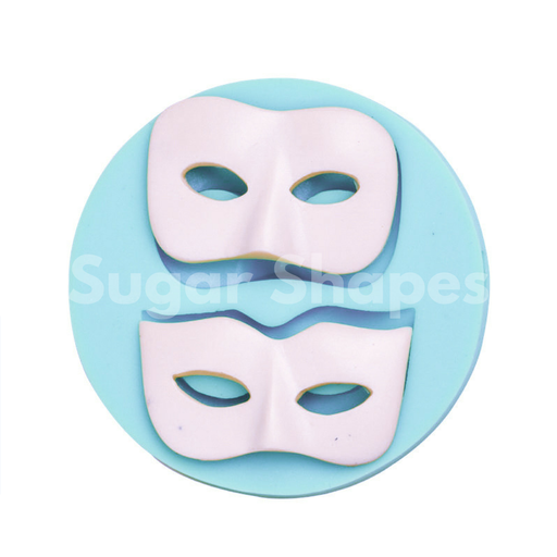 SILICONE MOULD MASQUERADE MASK 2PC