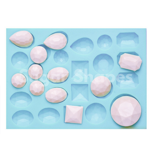 SILICONE MOULD GEM ASSORTED 25PC