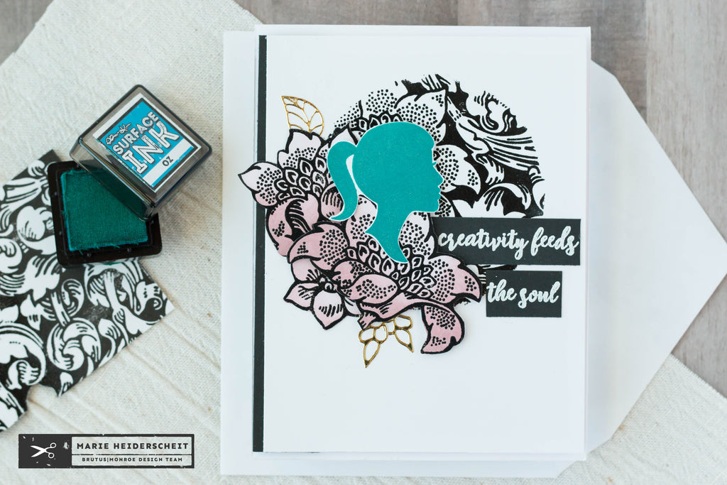 Brutus Monroe Baroque Background Stamp