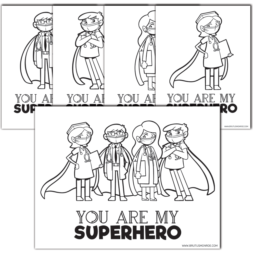 Download Healthcare Super Hero - Coloring Pages — Brutus|Monroe