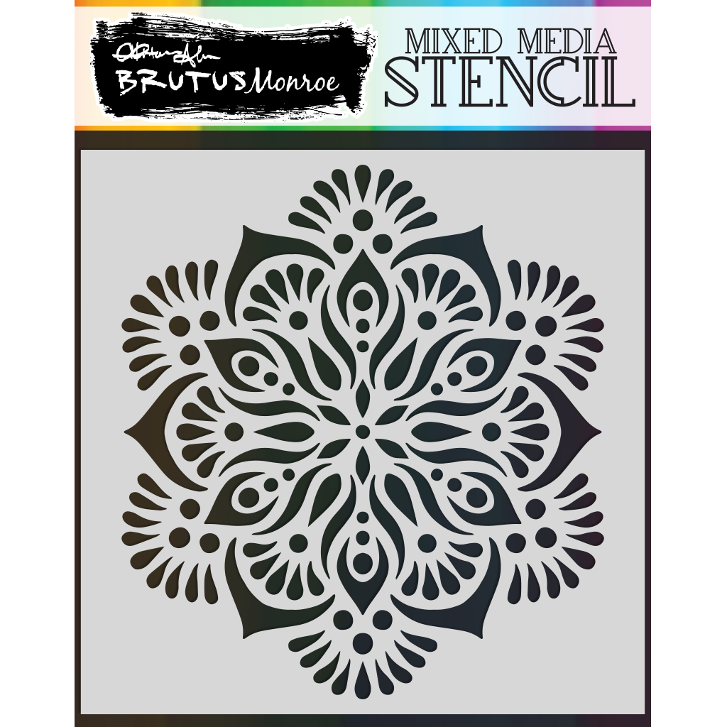 lotus stencil design