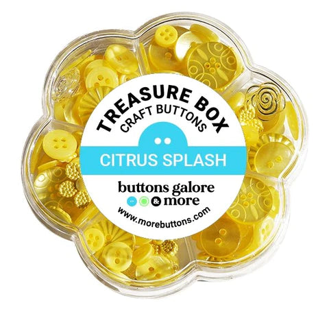 Buttons Galore Treasure Box-Strawberry Daquiri