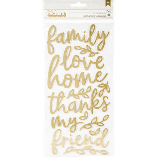 Night Night Baby Girl Thickers Stickers 5.5X11 2/Pkg-Words & Numbers/Gold  Foiled Foam