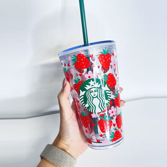 Starbucks Venti Snow Globe Shaker Cup Customizable Fall Themed