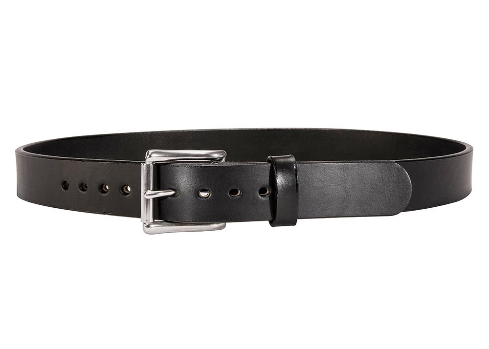 Black Smooth Full-Grain Leather Gun Belt 14 oz – Daltech Force