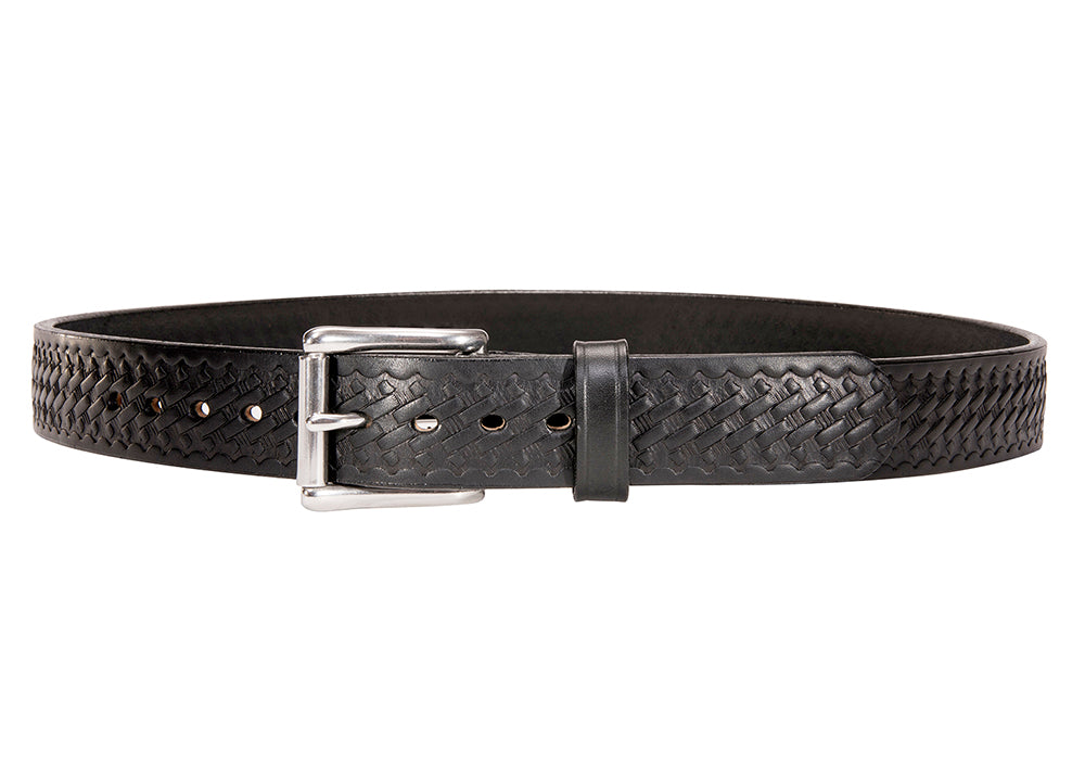 Black Basketweave Ultimate Thickness Bull Hide Gun Belt 14 oz – Daltech ...