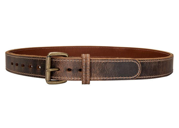 Distressed Steel Core American Bison Leather Gun Belt 14 oz – Daltech Force