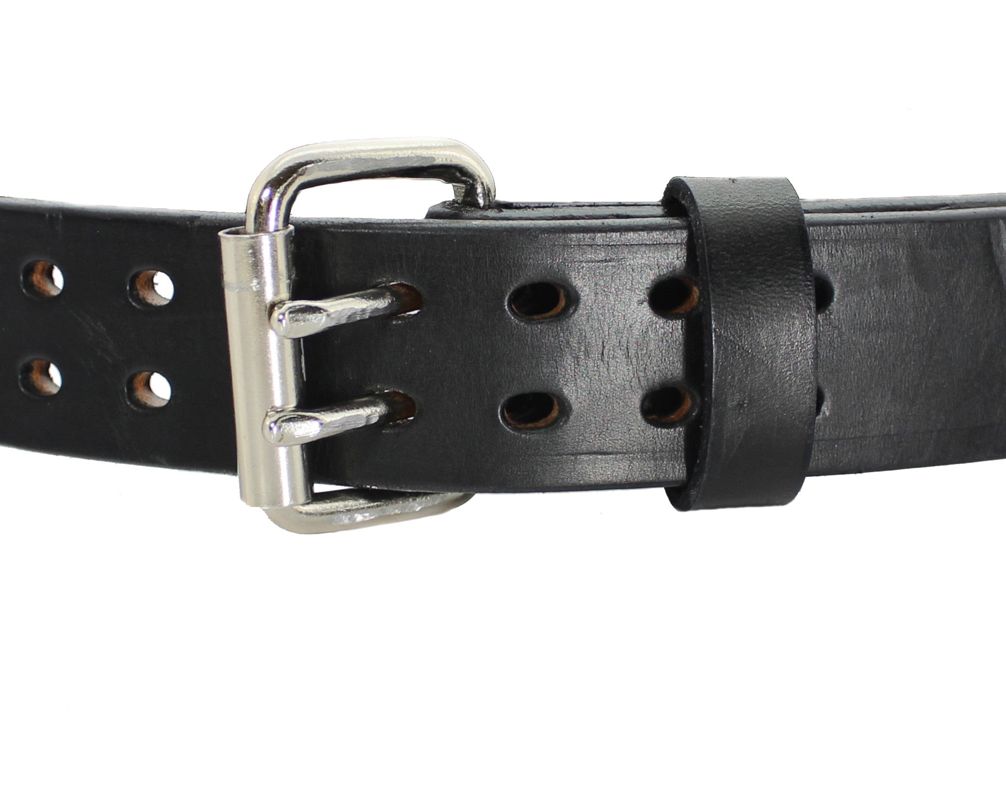 Black Distressed Double Prong Bull Hide Leather Gun Belt – Daltech Force