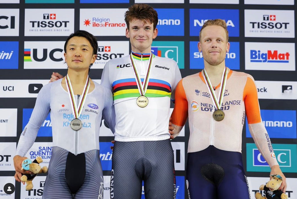 Dylan Bibic is the 2022 UCI Scratch Race world Champion