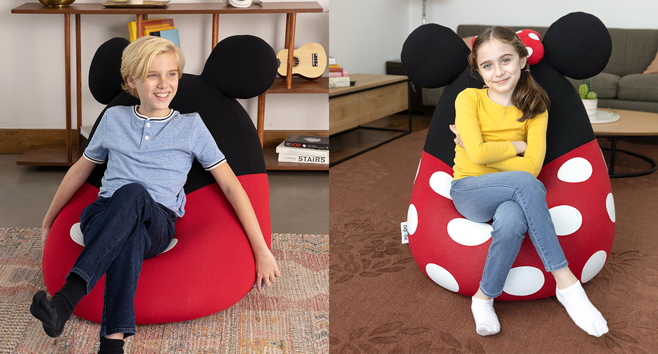ソファとしても、柔らかなオットマンとしても最適なYogibo Bubbleは、子ども用にもぴったり。