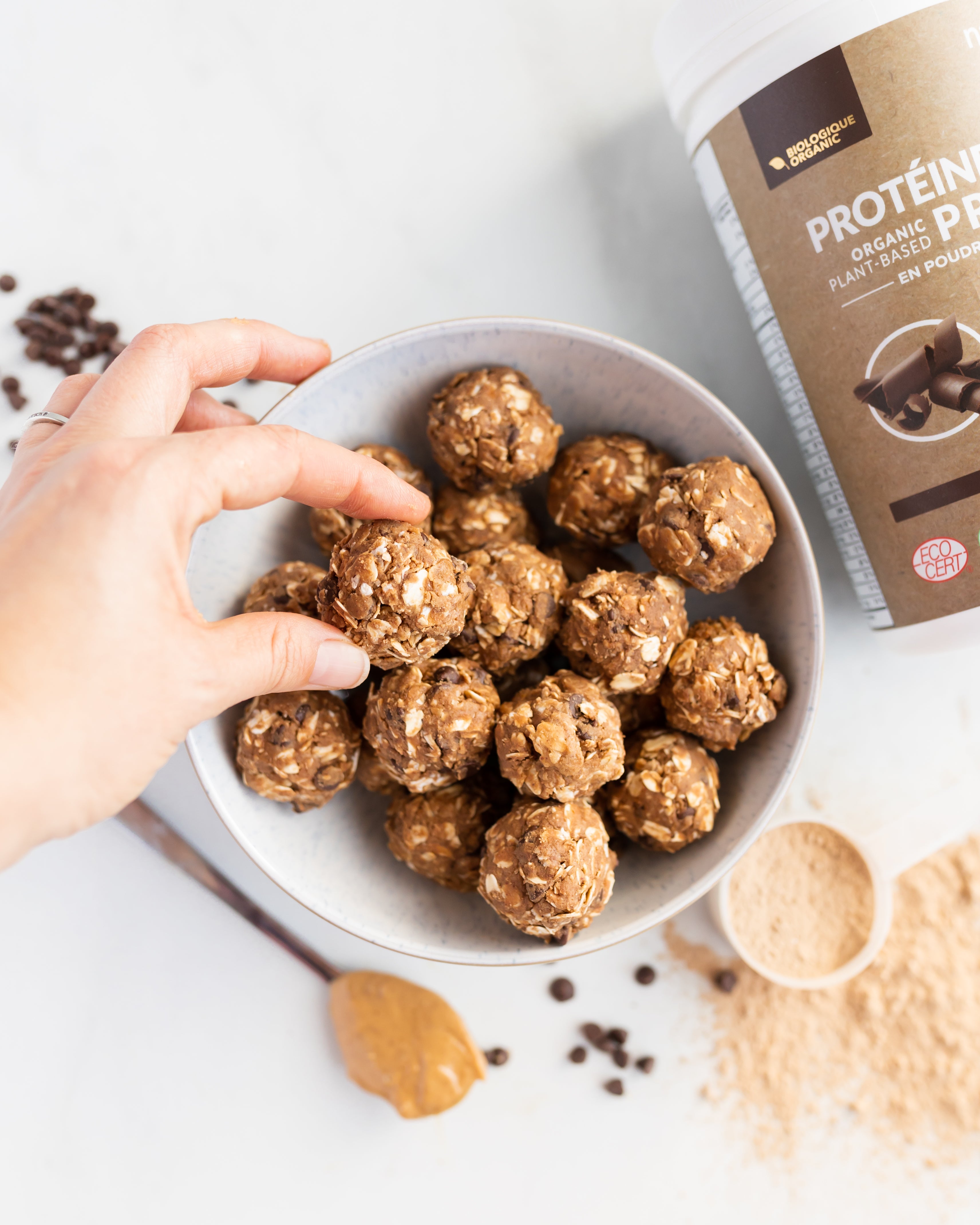 Organic peanut butter protein ball recipe