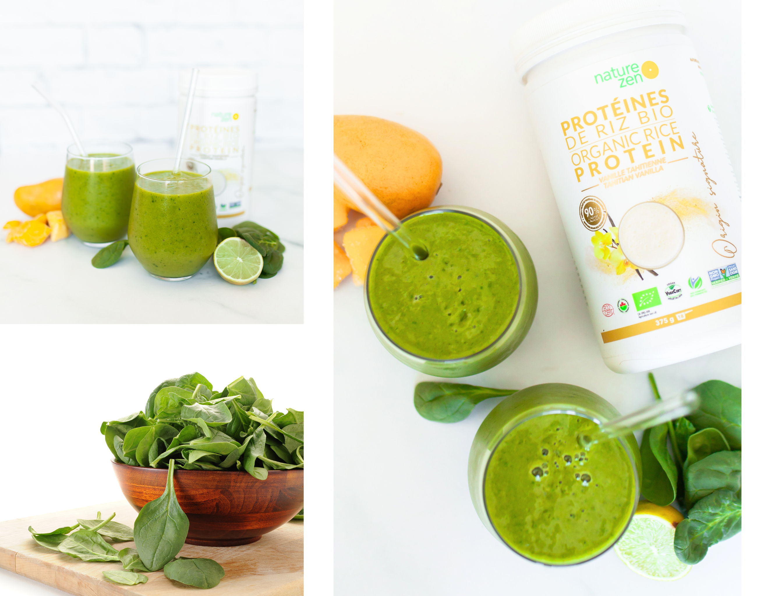 Smoothie vert aux protéines Nature Zen