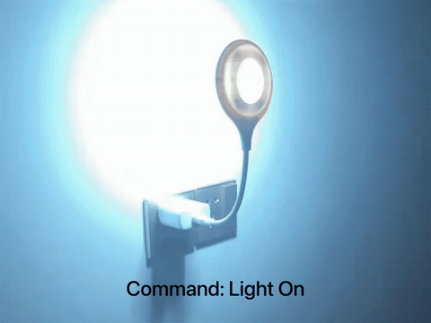 Toyssio LiteSaver Smart Voice Control LED Night Light Lamp Commands