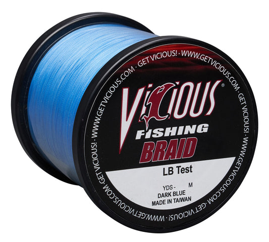 Vicious Standard Blue Braid - 150 Yards – Vicious Fishing