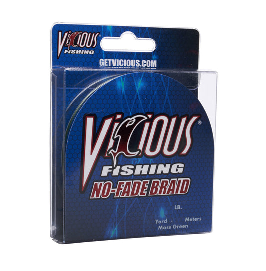 Vicious Fishing BPG Standard Braid PE Fiber Fishing Line, Moss