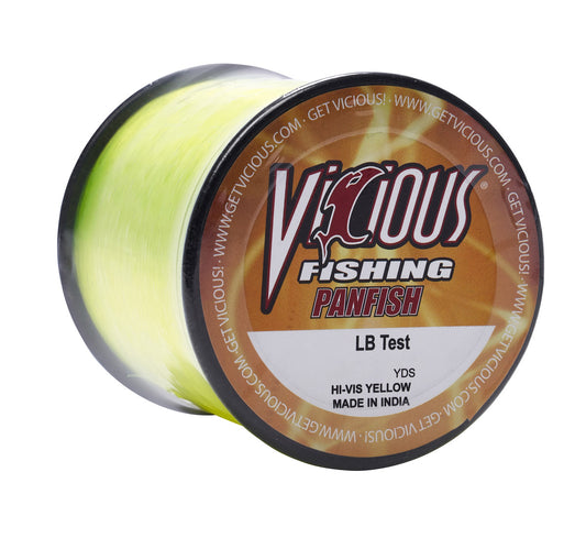 Vicious Fishing Ultimate, Lo-Vis Green, 4lb Test, 2lb Spool (22,400 Yards)