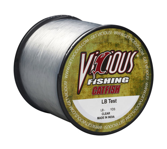 Vicious Catfish Hi-Vis Yellow Mono - 1/4LB Spool – Vicious Fishing