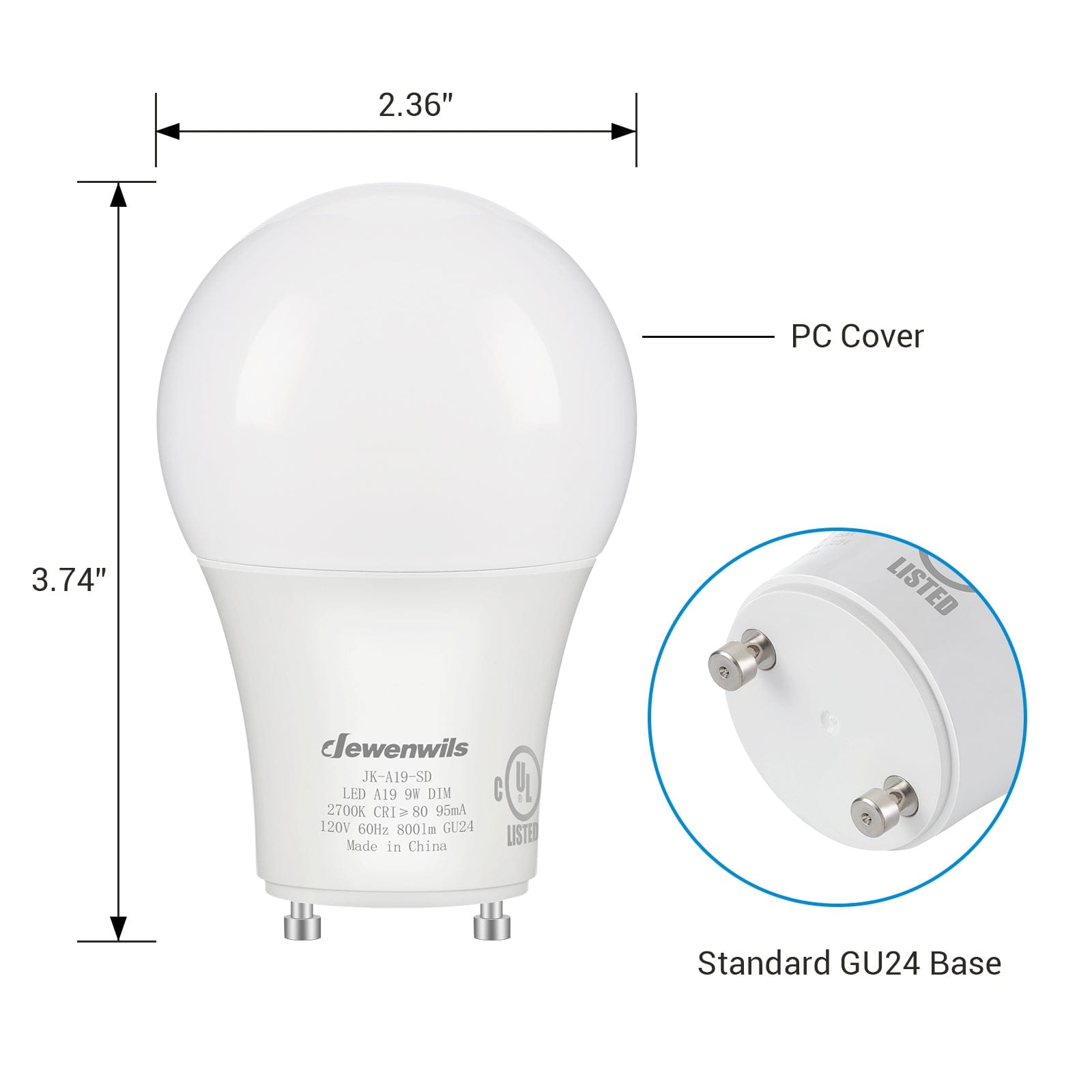 APL 20065 220-240V 6W 2700K GX53 LED MLF – MY AP Lamps Ltd