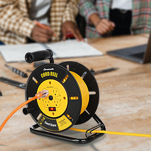 DEWENWILS Extension Cord Storage Reel ( without cord ) for 12/3,14