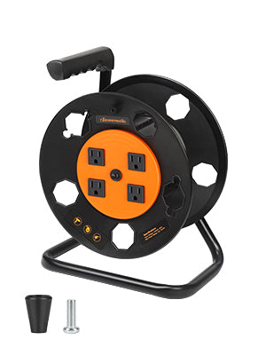 DEWENWILS Extension Cord Storage Reel ( without cord ) with 4