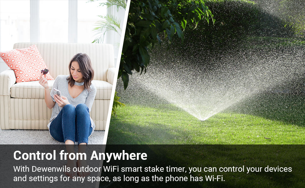 Seasonal Source - Outdoor WIFI Timer w/ 2 Independent Outlets - TIME-700