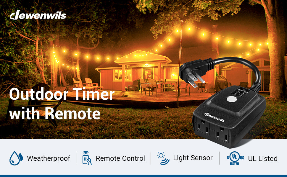 Transform Your Backyard with DEWENWILS Light Sensor Timer! 🌟 Ultimate  Review & Setup Guide 