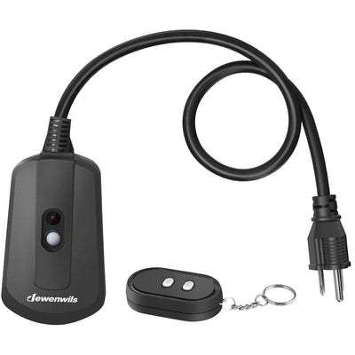 DEWENWILS Waterproof 100ft Wireless Remote Control Outlet with 2ft  Extension Cord--SHORS11B, Dewenwils