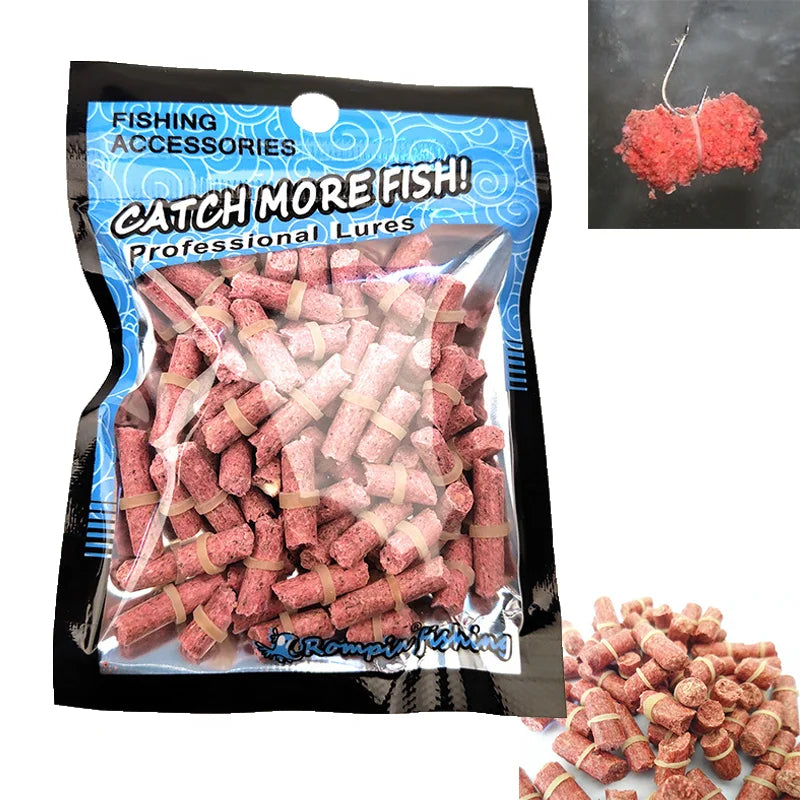 Fishing Bait Carp Fishing Red Bait Pellet Hollow Bait Smell Grass Fishy Grass Carp Particle Boilie Pellets Lure Hook Up Baits
