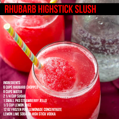 High Stick Vodka Rhubarb Slush