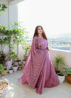 Wonderfull Pink color New designer party wear Gown with dupatta