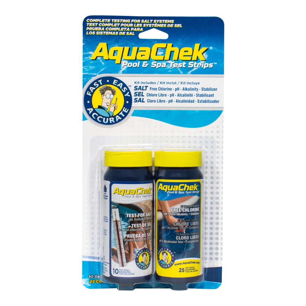 Aquachek Salt /Chlorine Test Strips Combo