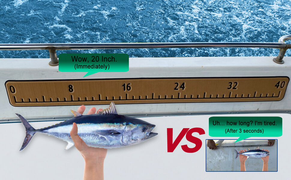 Función de regla de pescado de espuma EVA con fácil medición