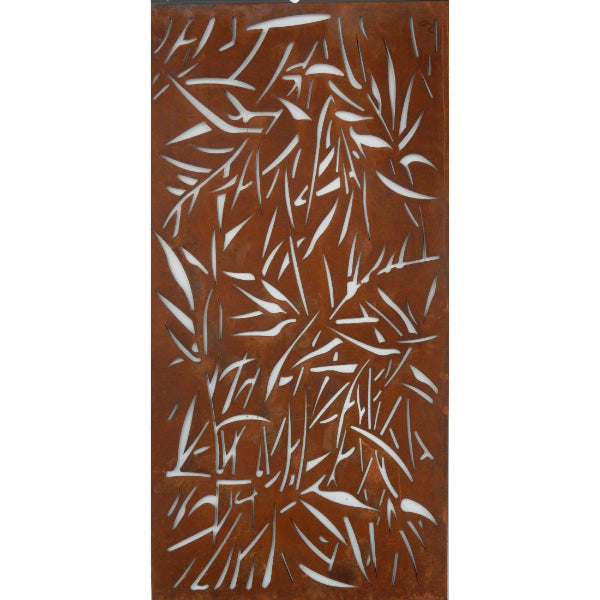 Extra Large Rust Metal Budget Screen: Jungle – Chippy\'s Outdoor