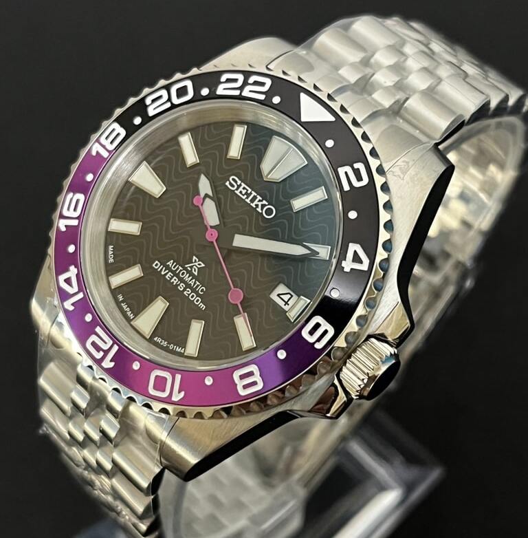 Seiko Prospex Samurai Custom Mod with Jubilee Bracelet – Swiss Watchers